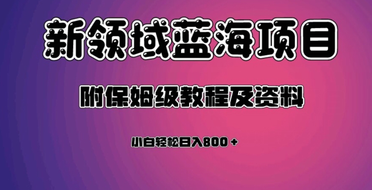 虚拟资源蓝海领域新项目，轻松日入800＋，附保姆级教程及资料-启学项目网