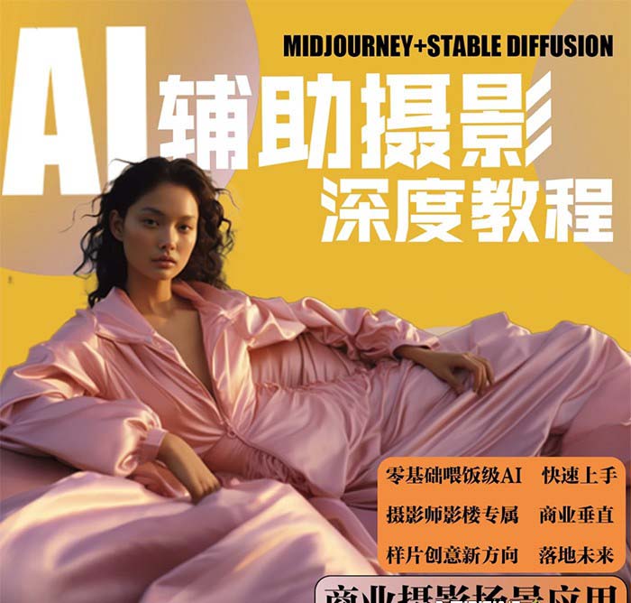 2024年AI辅助摄影人工智能商业应用摄影课程（37节课）-启学项目网