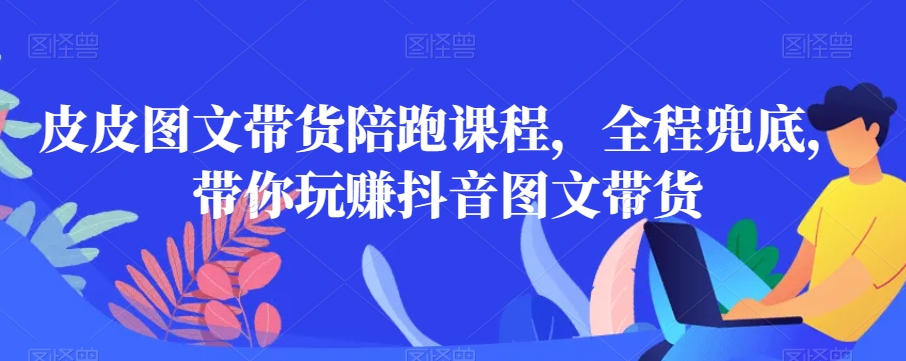 皮皮图文带货陪跑课程，全程兜底，带你玩赚抖音图文带货-启学项目网