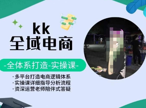 KK全域电商，全体系打造实操课，多平台打造电商逻辑体系-启学项目网
