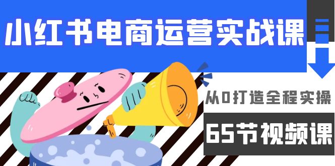 小红书电商运营实战课，从0打造全程实操（65节视频课）-启学项目网