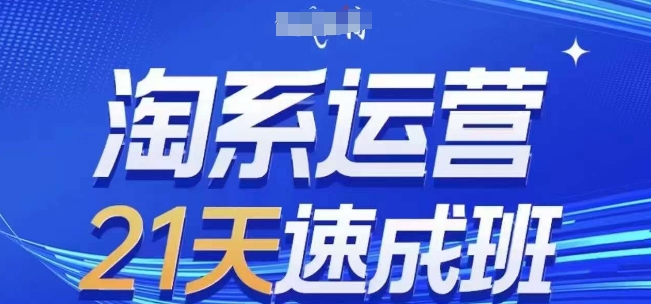 淘系运营21天速成班(更新24年5月)，0基础轻松搞定淘系运营，不做假把式-启学项目网