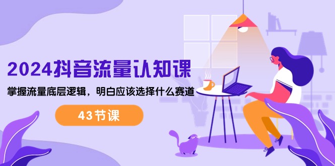 2024抖音流量·认知课：掌握流量底层逻辑，明白应该选择什么赛道 (43节课)-启学项目网