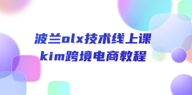 波兰olx 技术线上课，kim跨境电商教程-启学项目网