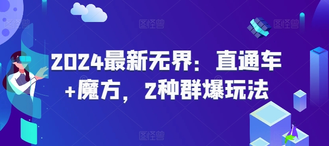 2024最新无界：直通车+魔方，2种群爆玩法-启学项目网