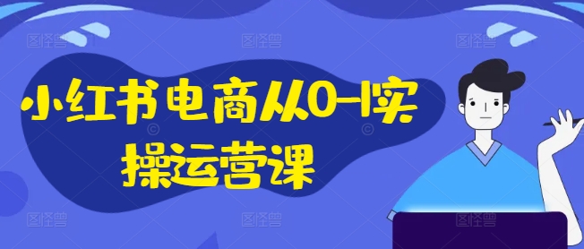 小红书电商从0-1实操运营课，小红书手机实操小红书/IP和私域课/小红书电商电脑实操板块等-启学项目网