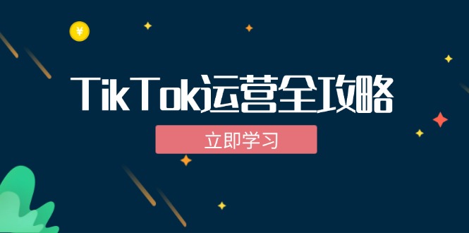 TikTok实战运营全攻略：从下载软件到变现，抖音海外版实操教程-启学项目网