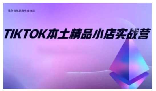 TikTok本土精品小店出海实战营，从入门到高阶，不止0-1!-启学项目网