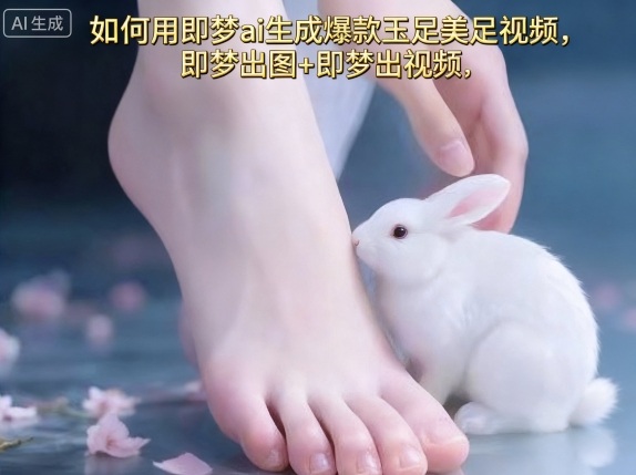 如何用即梦ai生成爆款玉足美足视频，即梦出图+即梦出视频，快速涨粉-启学项目网