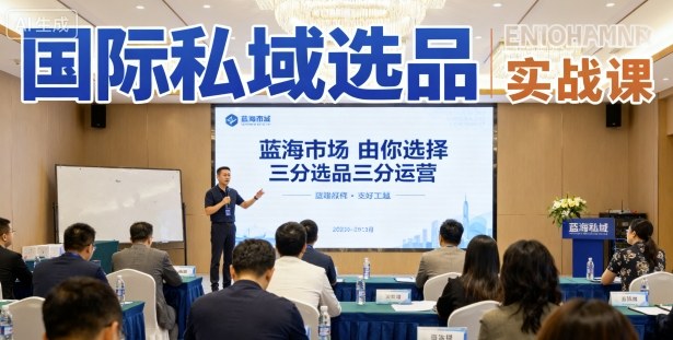 国际私域选品实战课，蓝海市场由你选择，七分选品三分运营-启学项目网